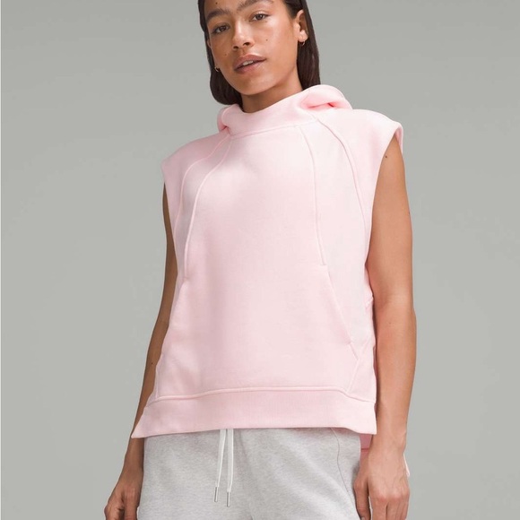 lululemon athletica Tops - Lululemon Scuba Sleeveless Hoodie Vest Pink Oversized Athleisure XS/S